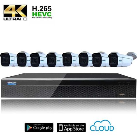 Kit videosorveglianza 8 telecamere da esterno 4K 5MPX (1/4)
