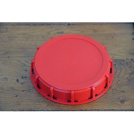 Couvercle plein 15cm pour cuve 1000 litres couleur rouge