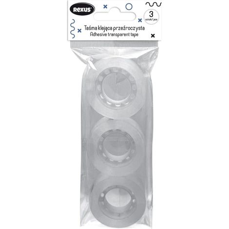 Nastro adesivo 18 mm x 30 m, 3 pezzi