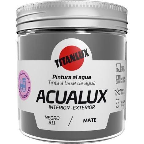 Pintura manualid. al agua 75 ml ne mate acualux titan