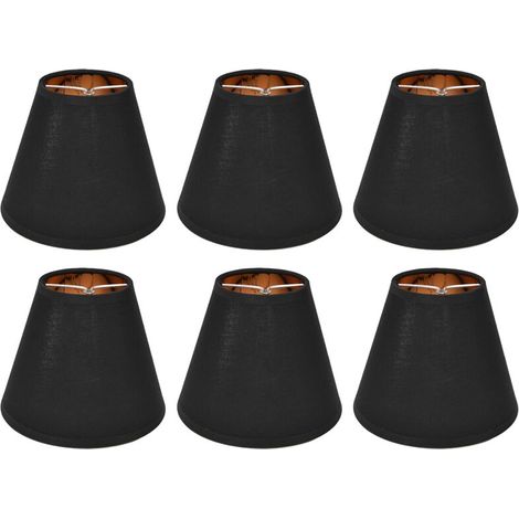 6 paralumi in tessuto con clip per lampade da tavolo E14, lampadari, lampade da terra, lampade da parete, decorazioni per la camera da letto