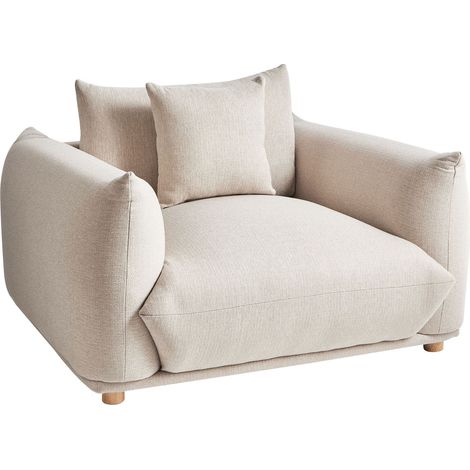Sessel LUVOS Stoff Hellbeige (1/5)