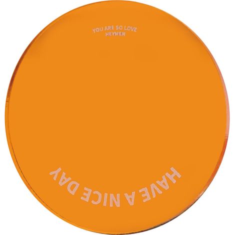 Dekorative Untersetzer, schlichte und kreative Acryl-Ornamente, isolierende Untersetzer, kleine farbenfrohe Akzente, Orange (1/5)