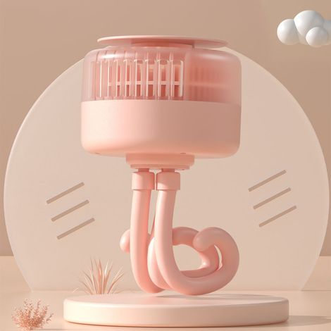 Ventilateur Poussette Bébé – Oscillation Automatique 360° – Batterie 2000 mAh, Affichage Numérique – 4 Vitesses, Trépied Flexible à Pince – Pour Siège Auto et Berceau (1/5)