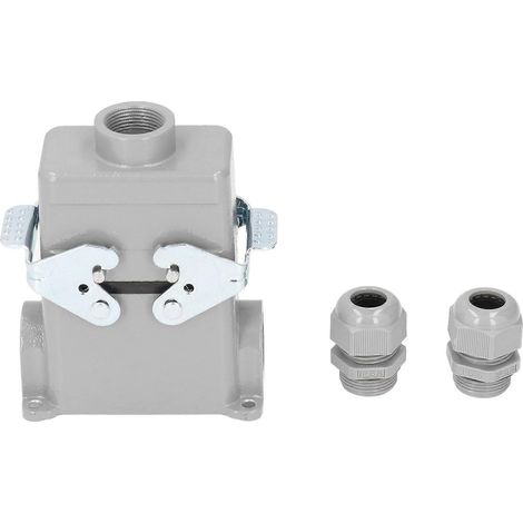 Hochleistungs-Steckverbinder, rechteckiger Steckverbinder aus Aluminiumguss mit Industriesteckern, 16 A, 500 V