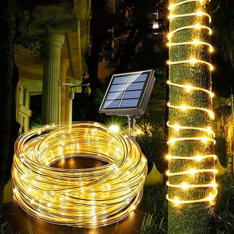 Luces De Navidad Solares - 10 M - Led Blanco - Para Patio - 1 Unidad (1/5)