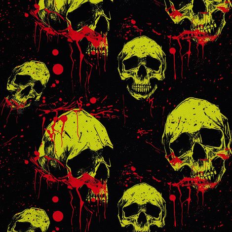 Tela decorativa para exteriores Oxford - Motivo de calavera I DX4857 (1/5)