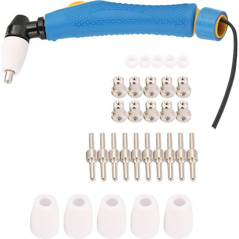Kit de 31 électrodes pour torche de découpe plasma PT31 LG40 (corps de torche, buse, pointe). (1/5)