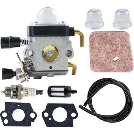 C1Q-S97 FS55 Vergaser für STIHL FS38 FS46 FS45 FS55R FS55RC HL45 FS45C FS46C FC55 FS55C KM55 KM55R HS45 Kabelgebundene Heckenschere/Unkrautstecher Kombi Ersatzteil 4140 120 0612 (1/4)