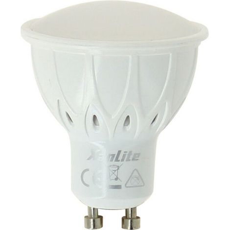 Spot-LED GU10, 6 W (entspricht 50 W), warmweißes Licht, 3-stufig dimmbar (10 % – 50 % – 100 %), robuste Glasbirne, ideal für Küche, Wohnzimmer und Bad