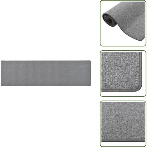 Teppichläufer Dunkelgrau 80x300 cm - Teppichläufer - Dunkelgrauer Teppich - Wohnzimmerteppich - Schlafzimmersteppich - Küchenteppich (1/5)
