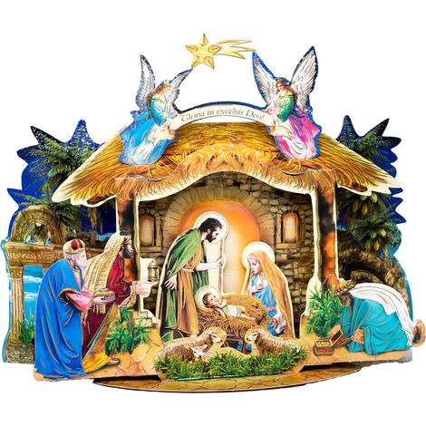 Una versione cartacea del presepe natalizio da assemblare autonomamente (1/5)