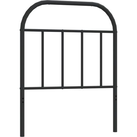 Cabecero accesorio para dormir mueble de dormitorio 75 cm metal negro TDL0202409