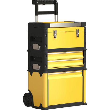 Caja de herramientas, diseño modular, movilidad eficiente, amarillo (1/2)