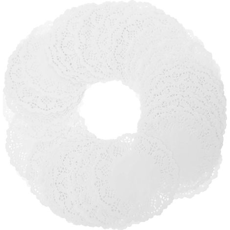 140 napperons en papier ronds de 14 cm (5,5 pouces) pour décorer de délicieux desserts et agrémenter vos fêtes. (1/5)