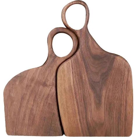 Gemüsebrett aus schwarzem Walnussholz, Steak- und Brotschneidebrett aus Holz, Schneidebrett-Set aus Massivholz, zusätzliches Schneidebrett (1/5)