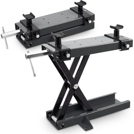 Bituxx Motorrad Heber Hebebühne Montagebock Scherenheber Montageständer Lift mit Bodenfixierung bis 500kg Grau
