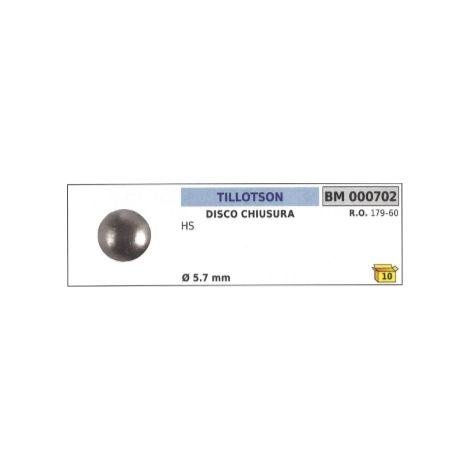 Disco de bloqueo TILLOTSON motosierra HS Ø  exterior 5,7 mm 179-60