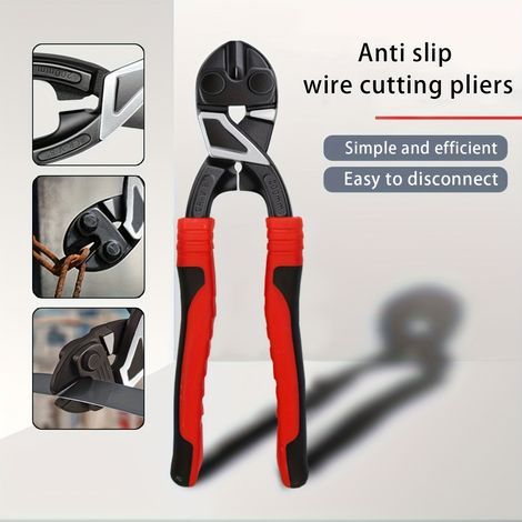 1 Paar coupe-fils à lames antidérapantes - Cisaille industrielle pour fils et barres d'armature (Tragbares Werkzeug) (1/5)