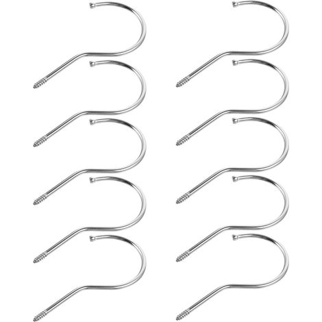 10 crochets à vis inox pour plafond et mur et objets suspendus (1/5)