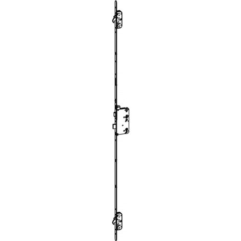 Winkhaus Automatik-MFV AV4 80/92/20, Stulp abgerundet 1770mm, SILB RS