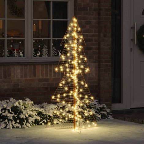 Árbol de Navidad con 160 LED Cálido 150 cm PET