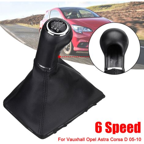 6 Vitesses Voiture Pommeau de Levier de Vitesse Soufflet de Démarrage pour Vauxhall Opel Astra Corsa D Zafira B 05-10 (1/5)
