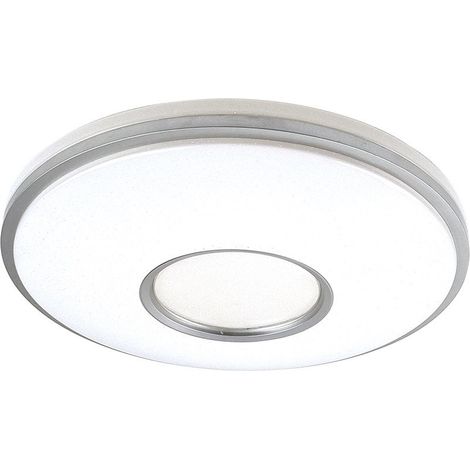 Plafon Perote 60w 3000-4000-6500k Blanco/Plata 5880lm 8x49x49cm C/remoto Y Reg.intensidad