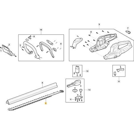 Messer 70 cm ORIGINAL STIGA für Heckenschere HT 20 Li S - FWHT 20V 118811082/0