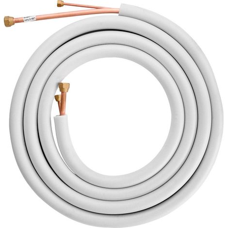 Bosch Kältemittelleitung-Doppelrohr Kupfer 1/4" 1/2" Länge=5m Doppelrohrleitung