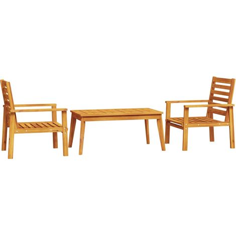 Maison Exclusive - 3-tlg. Garten-Lounge-Set Massivholz Akazie (1/5)