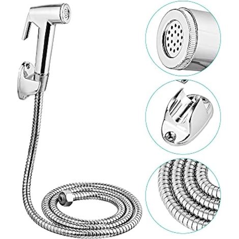 Pommeau de douche pour camping-car et bateaux, filetage 1,27 cm, buse haute pression, robinet bidet, nettoyage animaux (1/4)