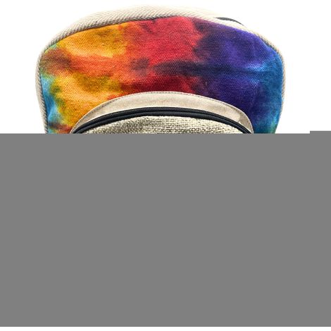 Grand sac à dos en chanvre Tiedye - Mandala- Vendu par 1 (1/3)