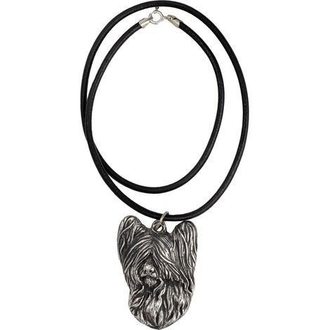 Skye Terrier - Hundehalskette, versilberter Anhänger für Hundeliebhaber, einzigartiger Schmuck von Art-Dog (1/4)