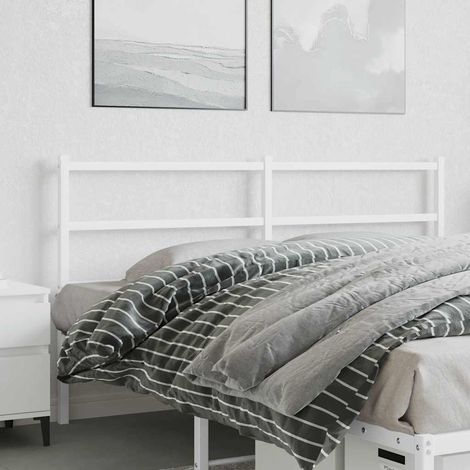 Ersatz-Kopfteil Metall Weiß 160 cm