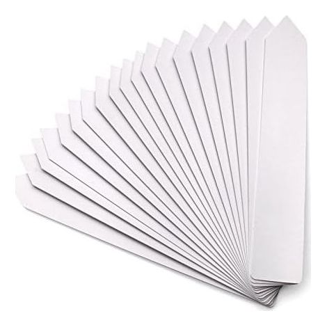 100 Pieces 20X3CM grand etiquette pour plantes, etiquette jardin, étiquettes potager plantation, étiquettes plastique exterieur-blanc (1/5)
