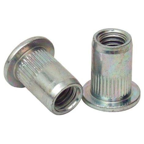 Lot de 50 écrous à sertir à collerette M8 x 18 mm (1/2)