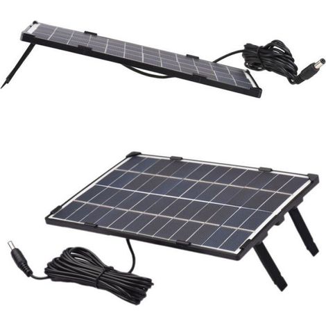 Panneau Solaire - 6 W - 12 V - Silicium Polycristallin - IP65 Etanche - Pour Eclairage Durgence Et Ventilateurs - 1 Unite (1/4)