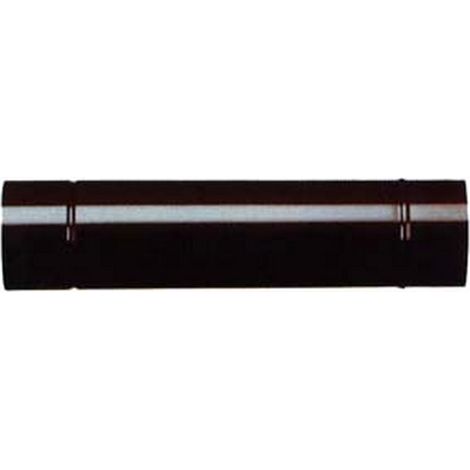 1PZ TUBO PORCELLANATO PER STUFE A LEGNA NERO OPACO -  cm.10x50