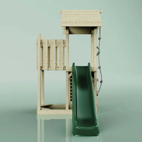 PolarPlay Spielturm Tromso aus Holz in Grün