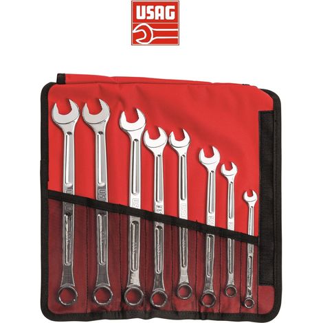 USAG 285 X/B8 SERIE 8 CHIAVI COMBINATE PROFILI SPECIALI ESAGONI NUOVI E ROVINATI (1/4)