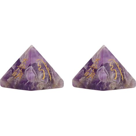 Pyramide en Cristal de Guérison pour la Méditation, Décoration Spirituelle et Cadeau Ésotérique (1/5)
