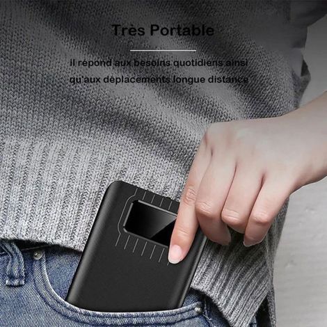 Batterie Externe 30000mAh Recharge Rapide Power Bank avec LED L'affichage et Lampe, Batterie Portable Compatible avec Tél, (1/4)