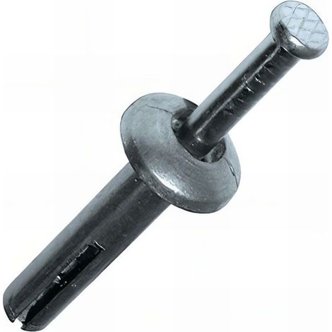100 chevilles métallique à frapper - 6 x 50 mm (1/4)