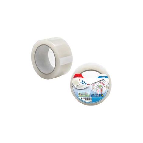 NASTRO ADESIVO IN POLIETILENE TRASPARENTE USO ESTERNO- - mm.50 x 30 mt. - 4 pezzi GEKO
