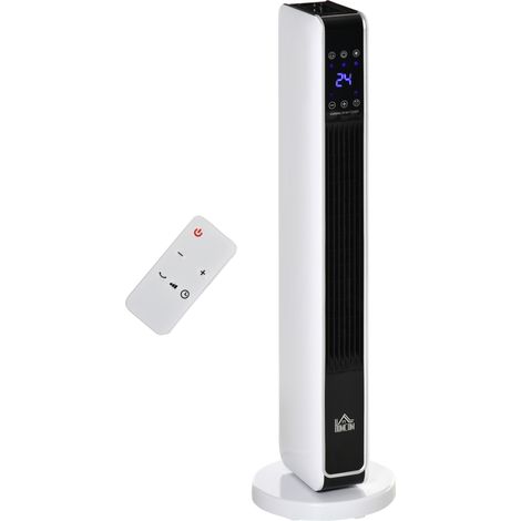 Chauffage soufflant céramique 2200 W en ABS blanc oscillant 65° pour petit espace - CHICFURN (1/5)