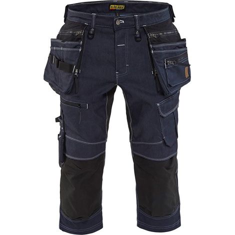 Pantacourt de travail X1900 artisan Stretch 2D 1991 - Marine/Noir XS - FR(38) - SE(C44) - Standards (1/5)