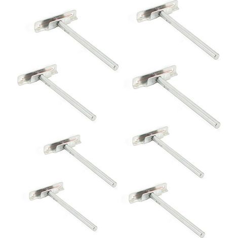 Pair 8 Stück unsichtbare Wandregalhalterungen – Durchmesser 8 mm – schwebende Regalstützen (1/5)