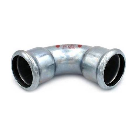 CURVA 90° FF A PRESSARE IN ACCIAIO CARBONIO STEEL PRES Misura: Diam. 28