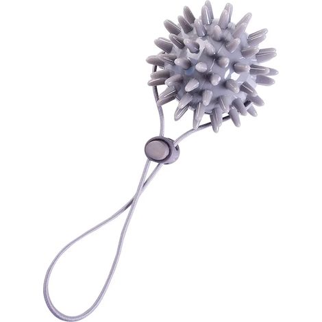 Balle de massage à picots en TPR durable de 5,5 cm avec corde, balle de massage avec gâchette, soulagement des douleurs aux mains des chevaux, balle hérisson02592-AquaForge